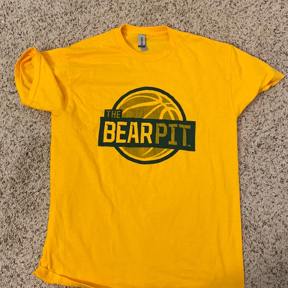 Yellow Baylor University Cotton Polyester T-Shirt